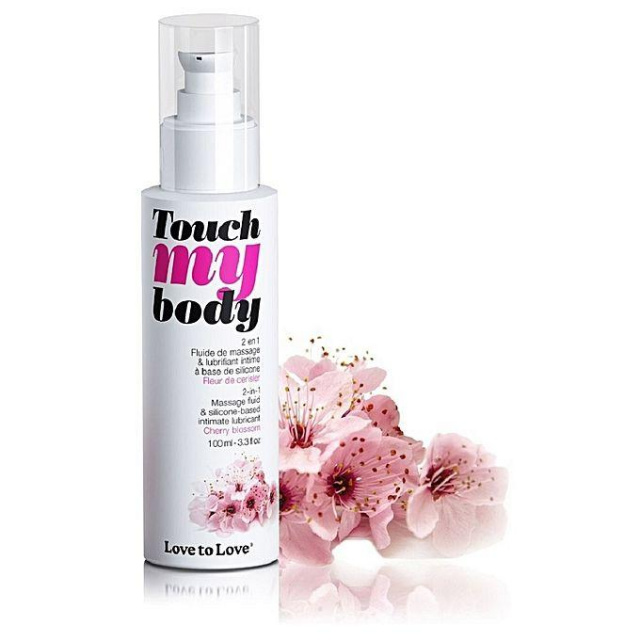 Лубрикант Love to Love Touch My Body Цветущая Вишня на силиконовой основе, 100 мл 6040324 - Love To Love - Универсальные интимные смазки - Купить