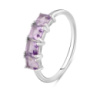 Серебряное кольцо CatalogSilver с натуральным аметистом 1.4ct, вес изделия 1,71 гр (2107408) 17 размер