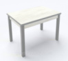 Стол обеденный раскладной Fusion furniture Марсель 1100 Серый/Белое дерево