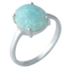 Серебряное кольцо CatalogSilver с опалом 1.875ct, вес изделия 2,19 гр (1999219) 17.5 размер
