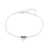Серебряный браслет CatalogSilver с емаллю, вес изделия 1,86 гр (2153573) 1720 размер