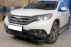 Передняя защита Shark Black (нерж) для Honda CRV 2012-2016 гг