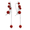 Серебряные серьги CatalogSilver с кораллом (2147107)
