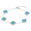 Серебряный браслет CatalogSilver с бирюзой, вес изделия 5,05 гр (60001439) 1720 размер