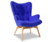 Крісло Флоріно тканина синя