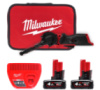Шліфмашина стрічкова акумуляторна безщіткова MILWAUKEE, M12 FBFL10-402B, 10мм (зарядний пристрій С12 С, 2 акумулятори М12 В4 4Аг