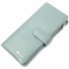 Цікаве жіноче портмоне з натуральної шкіри 721000 Сіро-блакитний