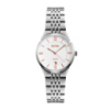 Жіночий годинник Skmei 9139WTGD-S White-Gold S з білим циферблатом та металевим браслетом