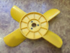 Вентилятор 2101, 2102, 2103, 2104, 2105, 2106, 2107 4 лопастной Желтый