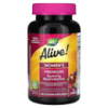 Мультивітаміни преміум для жінок, смак фруктів, Alive! Women's Premium Gummy Multivitamin, Nature's Way, 75 жувальних цукерок