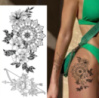 Временное тату водостойкое 3D большое Стрела BK-079 18х9 см