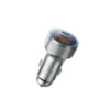 Автомобільний зарядний пристрій REMAX 60W Aluminum Alloy Colorful Light Fast Charging Car Charger CC07 Tarnish (6954851263449)