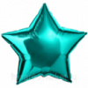 звездочка с гелием цвета тиффани (45 см)