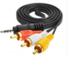 Кабель відео A/V jack 3,5 М/3RCA (1,5 м) good