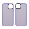 Чехол Colorful Matte Case для Apple iPhone 15 Plus светло-фиолетовый Люкс