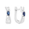 Серебряные серьги CatalogSilver с сапфиром nano 0.638ct (2189022)