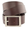 Надійний шкіряний італійський ремінь 700242 Коричневий