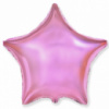 Звезда розовая металлик с гелием (45 см)