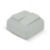 Выключатель двойной наружного монтажа, White, Q10