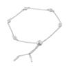 Серебряный браслет CatalogSilver с фианитами, вес изделия 2,47 гр (2173885) adjustable размер