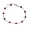 Серебряный браслет CatalogSilver с натуральным рубином 6.965ct, вес изделия 3,69 гр (2118213) 1821 размер