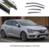 Дефлектори вікон Renault Megane IV HTB 2016- П\К «FLY» (нерж. сталь 3D) BRNMG16H23-W/S (28)