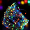 Xmas гирлянда 200 Led медный проволока (Капля росы) 20M Мультицветная от 220V режимы