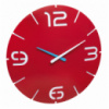 Часы настенные TFA «CONTOUR», красный/белый