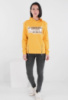 Жіноче помаранчеве худі з написом