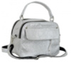 Lucherino 654 СЕРЕБРО — якісна фабрична сумочка з накладною кишенею спереду
