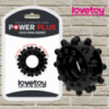 Кільце ерекційне на пеніс чорне «Power Plus Cockring 2» від LoveToy