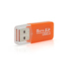 Кардридер MERLION CRD-1OR TF/Micro SD, USB2.0, Orange, OEM Q50