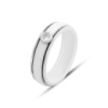 Серебряное кольцо CatalogSilver с керамикой, фианитами, вес изделия 4,47 гр (2159971) 18 размер