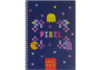 Блокнот «Pixel: Lets Go!» А5, пластикова обкладинка, спіраль, 60 арк., клітинка