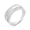 Серебряное кольцо CatalogSilver с фианитами, вес изделия 3,49 гр (2185659) 17 размер