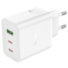 Сетевое зарядное устройство Hoco N51 USB/ 2 Type-C PD 65W white