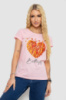 Футболка жіноча з принтом, колір рожевий, 244R2204