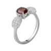 Серебряное кольцо CatalogSilver с натуральным гранатом 1.565ct, вес изделия 2,92 гр (2061335) 18 размер