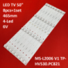 LED підсвітка TV 50« 6V 465mm 4led LED50HD520 MS-L2006 V1 TP-HV530.PC821 8шт.