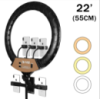 Кольцевая LED лампа ZB-F488 (розовая коробка) (3 крепл.тел.) (пульт) 220V (55см)