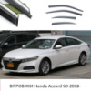 Дефлектори вікон Honda Accord SD 2018- П\К «FLY»«молдинг із нерж.сталі 3D»BHDAC1823-W/S(168)