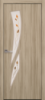 Міжкімнатні двері «Камея» G 800, колір сандал з малюнком Р1 , ліві