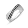 Серебряное кольцо CatalogSilver с фианитами, вес изделия 2,76 гр (2081753) 16.5 размер