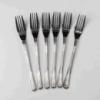 Набір столових виделок 6 штук із нержавіючої сталі 20.5 см вилки кухонні столові прилади сервірування HP-16978-02