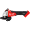 Шліфмашина кутова акумуляторна безщіткова MILWAUKEE, M18 FSAG125X-0, діаметр 125мм (каркас, антивібраційна бічна рукоятка, захис