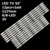 LED підсвітка TV 55« 6/8-LED 1127мм. UA55KU6300/6200/6800 UA55JU50SW UA55JU5900/5920JXXZ 12шт.