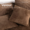 Подушка декоративная «VELOUR» 40*40 см коричневый