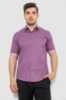 Сорочка чоловіча з принтом, колір бузковий, 214R7329