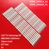 LED підсвітка TV 50« 1025mm 6/7-led 3V UA50JS7200JXXZ UE50JU6870 V5DR-500SCA/SCB-R1 V5DR_500SCA_R1 16шт.