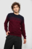 Светр чоловічий, колір синьо-бордовий, 161R677